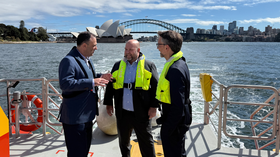 CLIA president and CEO Bud Darr (centre) visits Australia for Cruise360 and meetings with cruise line leaders, government representatives and local stakeholders, along with Joel Katz, CLIA’s executive director of Australasia (left) and Niels Wammen-J