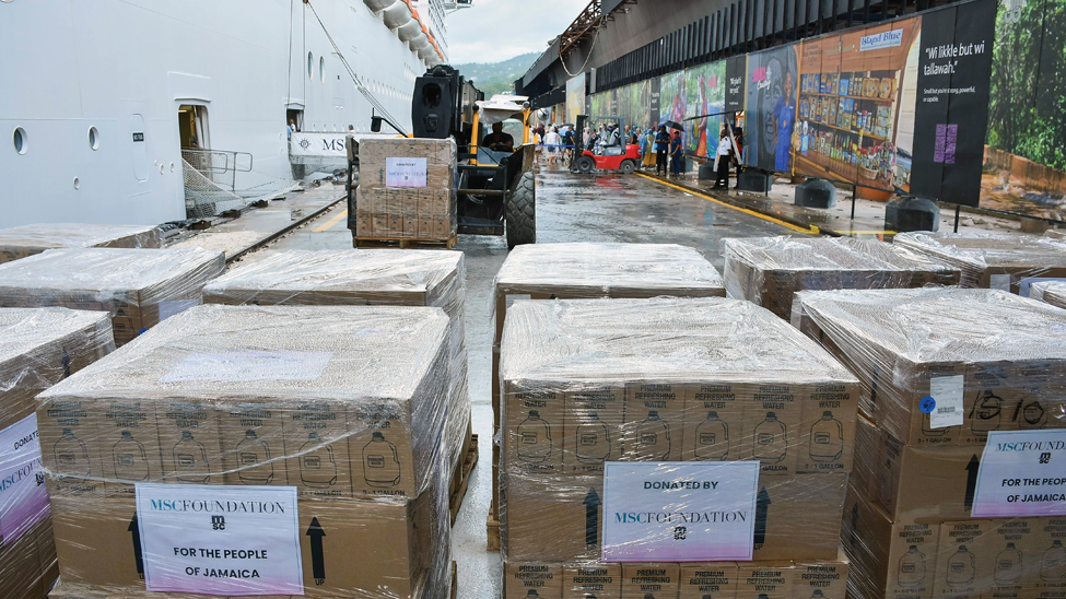 MSC Cruises was one of several cruise lines that provided aid to Jamaica following Hurricane Melissa (Photo: MSC Cruises)