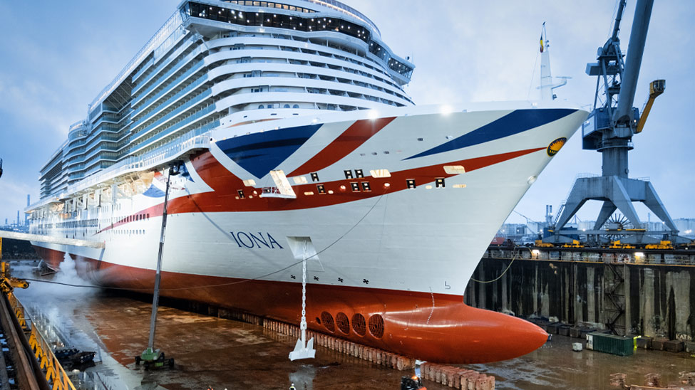 Damen’s team installed a new air lubrication system during P&O Ferries’ Iona drydock in late 2025