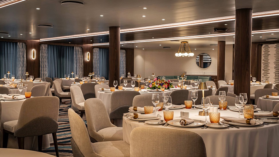Amphora was one of multiple dining venues and public spaces that Windstar Cruises updated onboard Wind Star (Credit: Windstar Cruises)