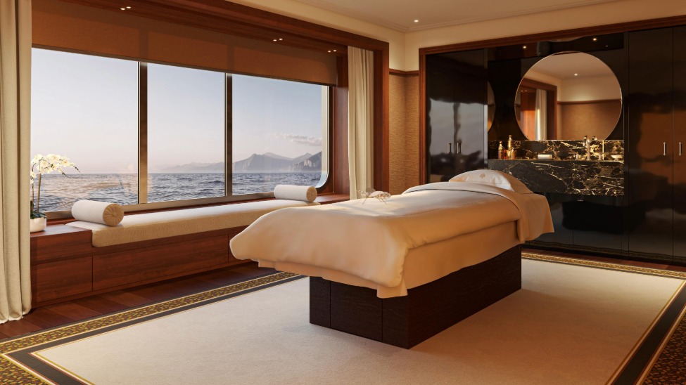 The Guerlain Spa aboard Orient Express Corinthian (Credit: Orient Express Sailing Yachts)