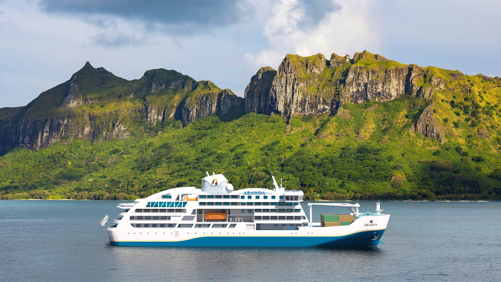 Aranui’s new Aranoa will debut in 2027 as the first mixed passenger-freighter ship to serve the Austral Islands (Credit Aranui Cruises)