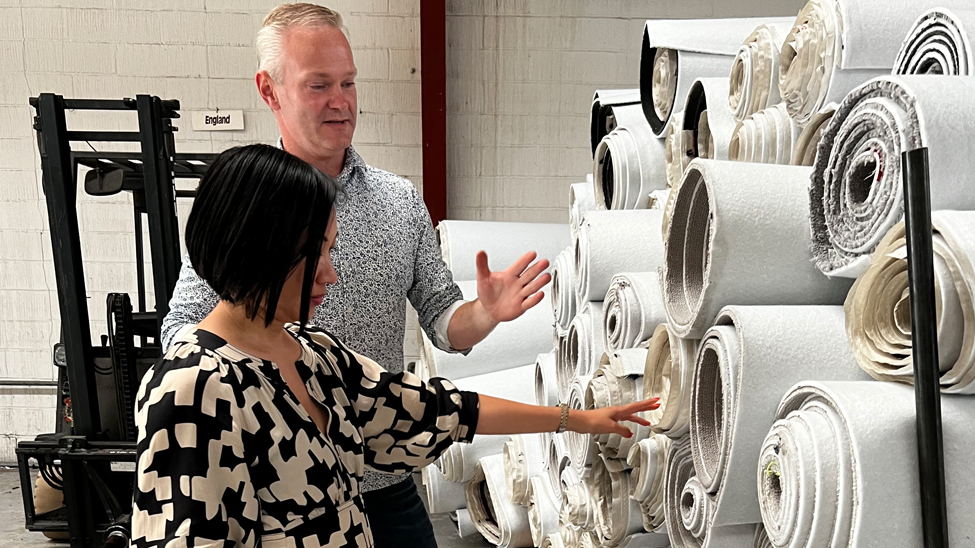 My Nugyen and her team are working with partners like Dansk Wilton to find ways of reusing or repurposing waste materials