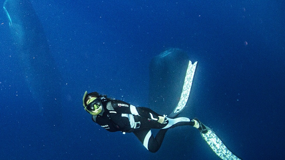 Cristina Ozores is a diving instructor at the diving facility at Vellmarí 