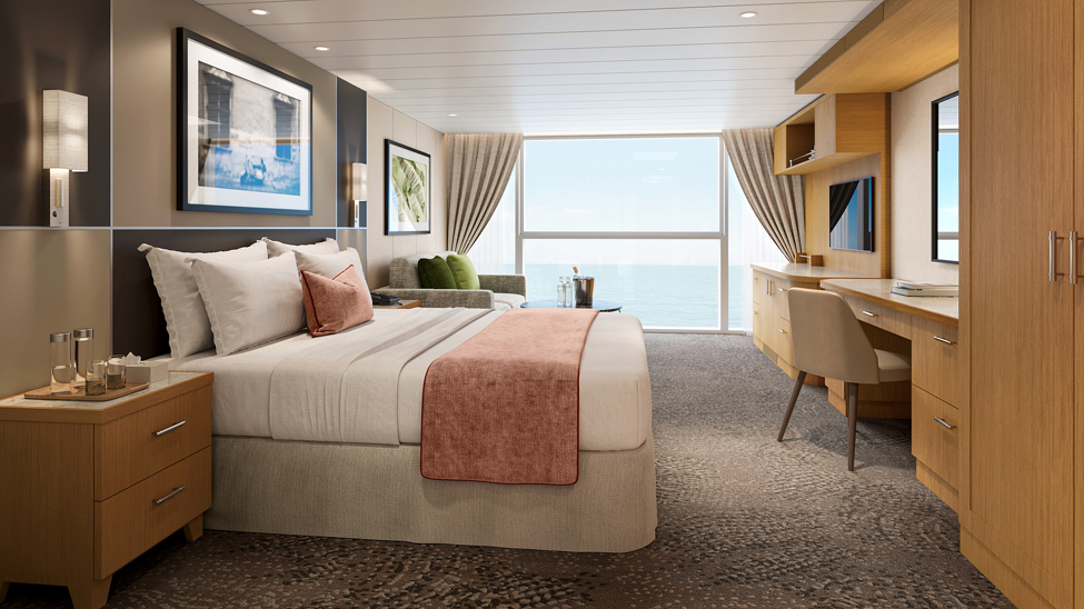 Celebrity Cruises’ Celebrity Solstice features curtains and blinds from Aquarius Interiors (credit: Celebrity Cruises)