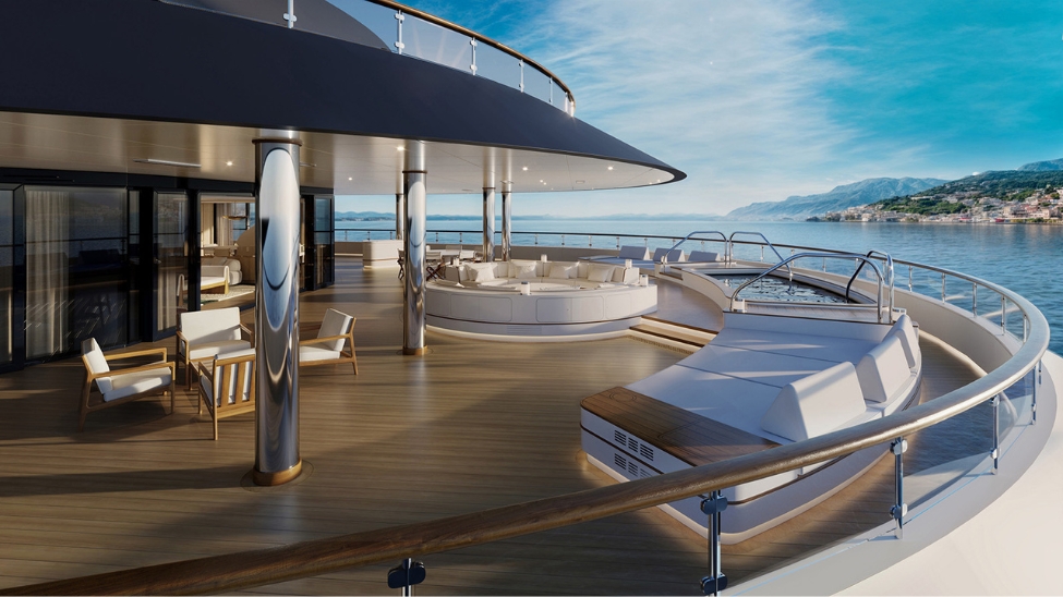 Select Yacht Residential Suites will offer private splash pools (Photo: Four Seasons Yachts)