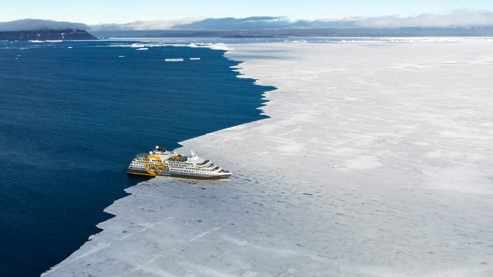 Like all of Quark Expeditions’ ice-strengthened ships, Ultramarine is designed to operate safely in polar environments, while offering guests a luxury onboard experience (Photo: Michelle Sole)