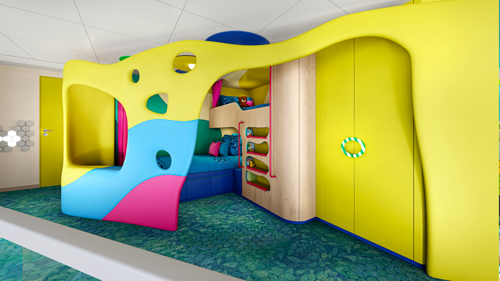 To provide more family-focussed accommodation, suites and staterooms have been designed for multigenerational groups (Photo: Royal Caribbean International)