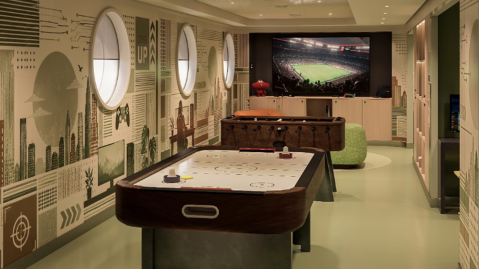 The Waves Teen Centre will be the largest venue for guests aged 13 to 17 on any Crystal ship (Rendering: Crystal)