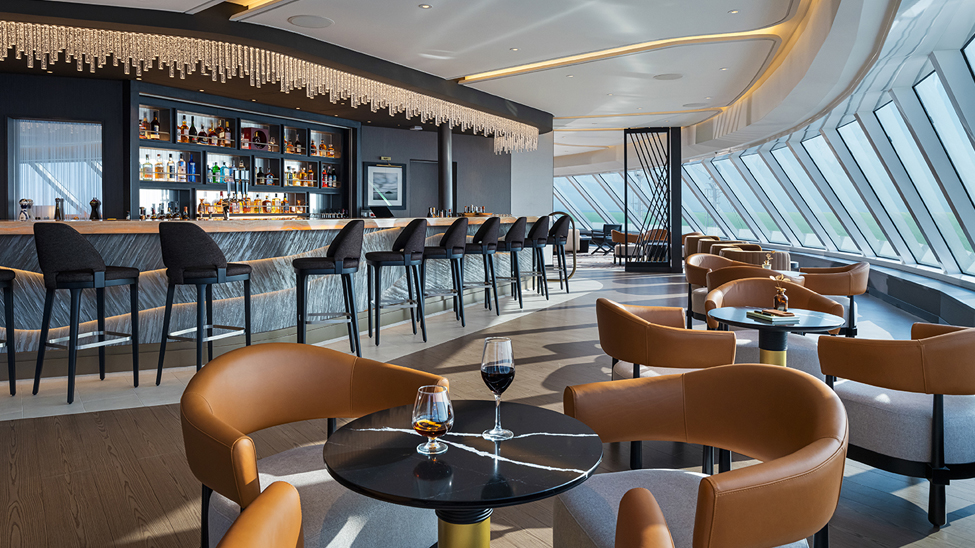 The Observation Lounge is a light filled space designed to maximise panoramic ocean views (Photo: Norwegian Cruise Line)