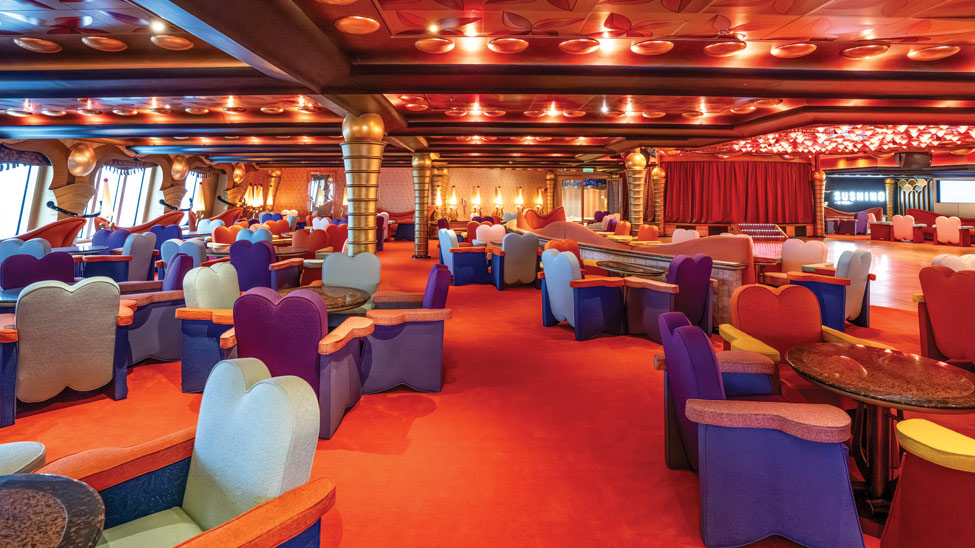 Public spaces onboard several Costa Cruises ships now feature Bloom Back carpet, which was created by Aquafil and Radici Marine (Photo: Aquafil)
