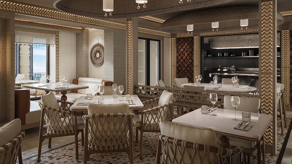 How Tamara, NCL’s first speciality Indian restaurant, will look (Image: Norwegian Cruise Line)