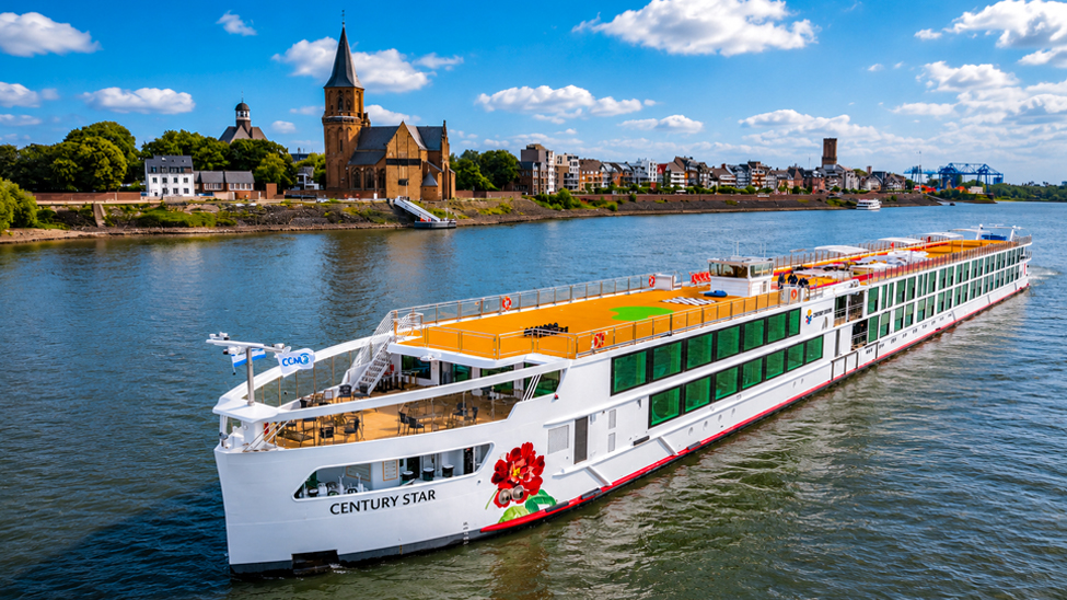 The new Century Star will operate itineraries on the waterways of Europe, taking guests to some of the region’s historic and cultural towns and cities (Photo: Century Cruises)