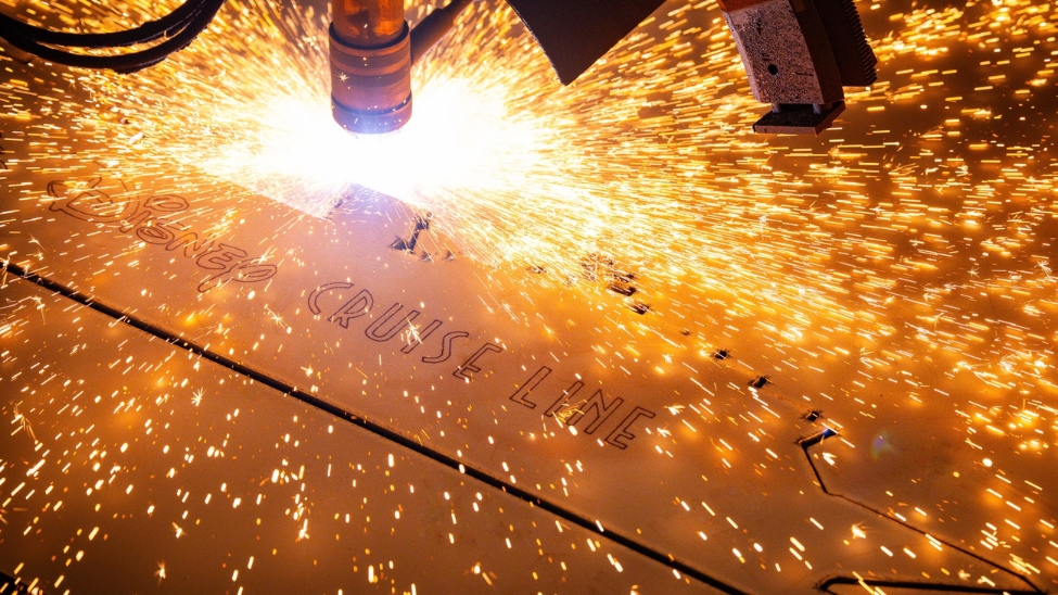 Disney Believe’s steel cutting took place in August 2025 (Photo: Disney Cruise Line)