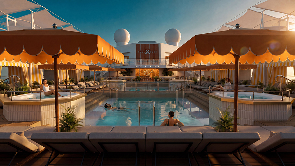 The Celebrity Pool Club onboard Celebrity Cruises’ Celebrity Reflection will be   redesigned as part of a $250 million investment to modernise the Solstice Series ships (Photo: Celebrity Cruises) 