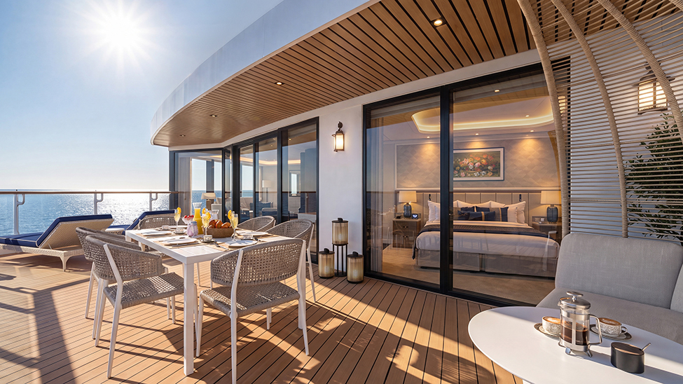Holland America Line’s Zuiderdam will feature new Bridgeview Suites with outdoor areas (Photo: Holland America Line)