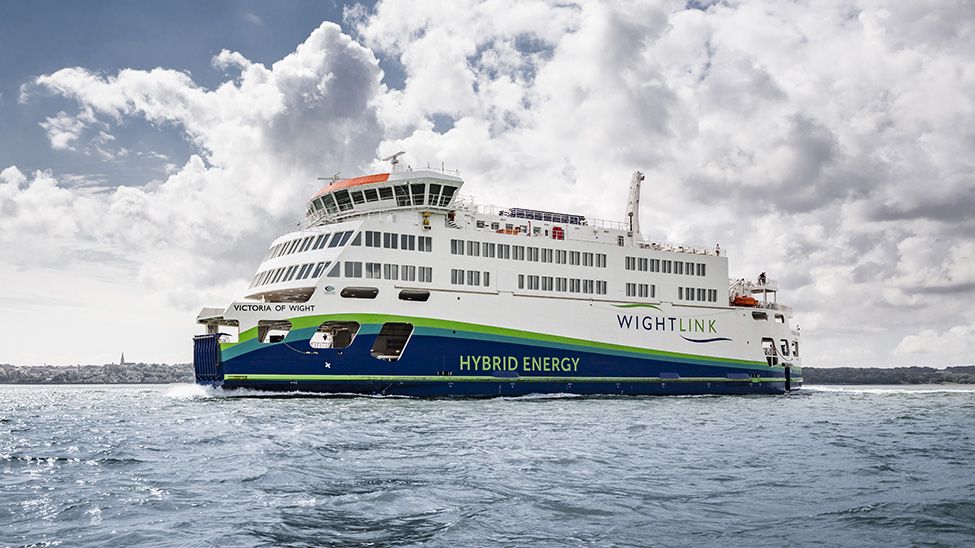 Victoria of Wight, the first hybrid battery-powered ferry to join the Wightlink fleet, began service in September 2018 (Photo: Wightlink)
