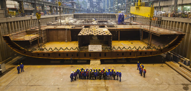 Keel laid for Anthem of the Seas