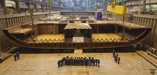 Keel laid for Anthem of the Seas