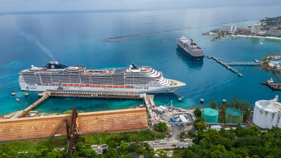Jamaica reopens major cruise ports and receives first homeporting vessel