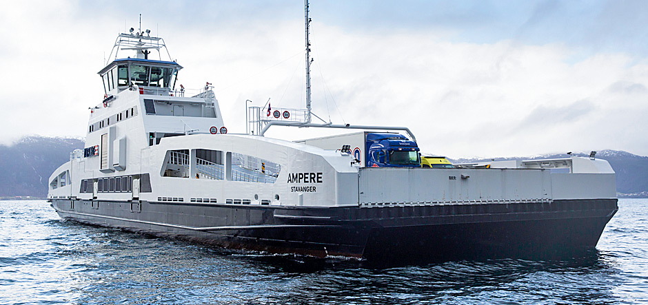 World's battery-powered ferry starts service in