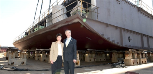 P&O celebrates keel laying 