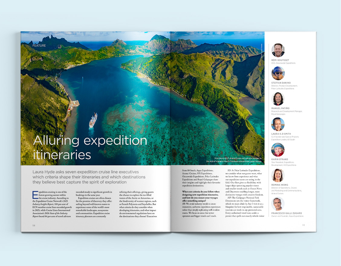 Alluring expedition itineraries