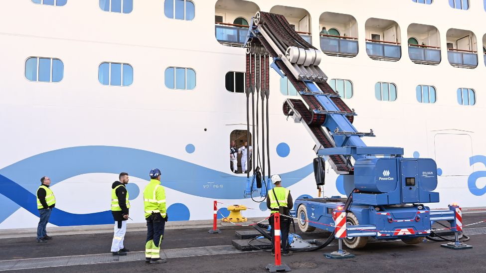 AIDA Cruises shore power Copenhagen Malmö Port in Denmark
