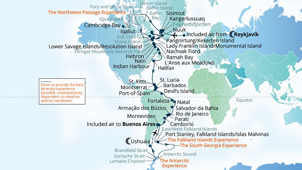 Seabourn Pole to Pole Grand Voyage 2027 Seabourn Venture