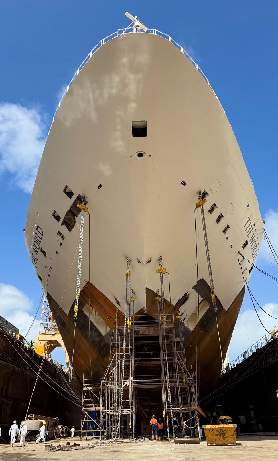 The World, Residences at Sea Dry Dock Navantia Cadiz Spain